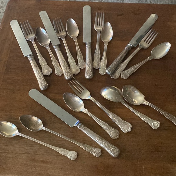 USN Kings Pattern Officers Reed &Barton by International silver Flatware set - Picture 6 of 6